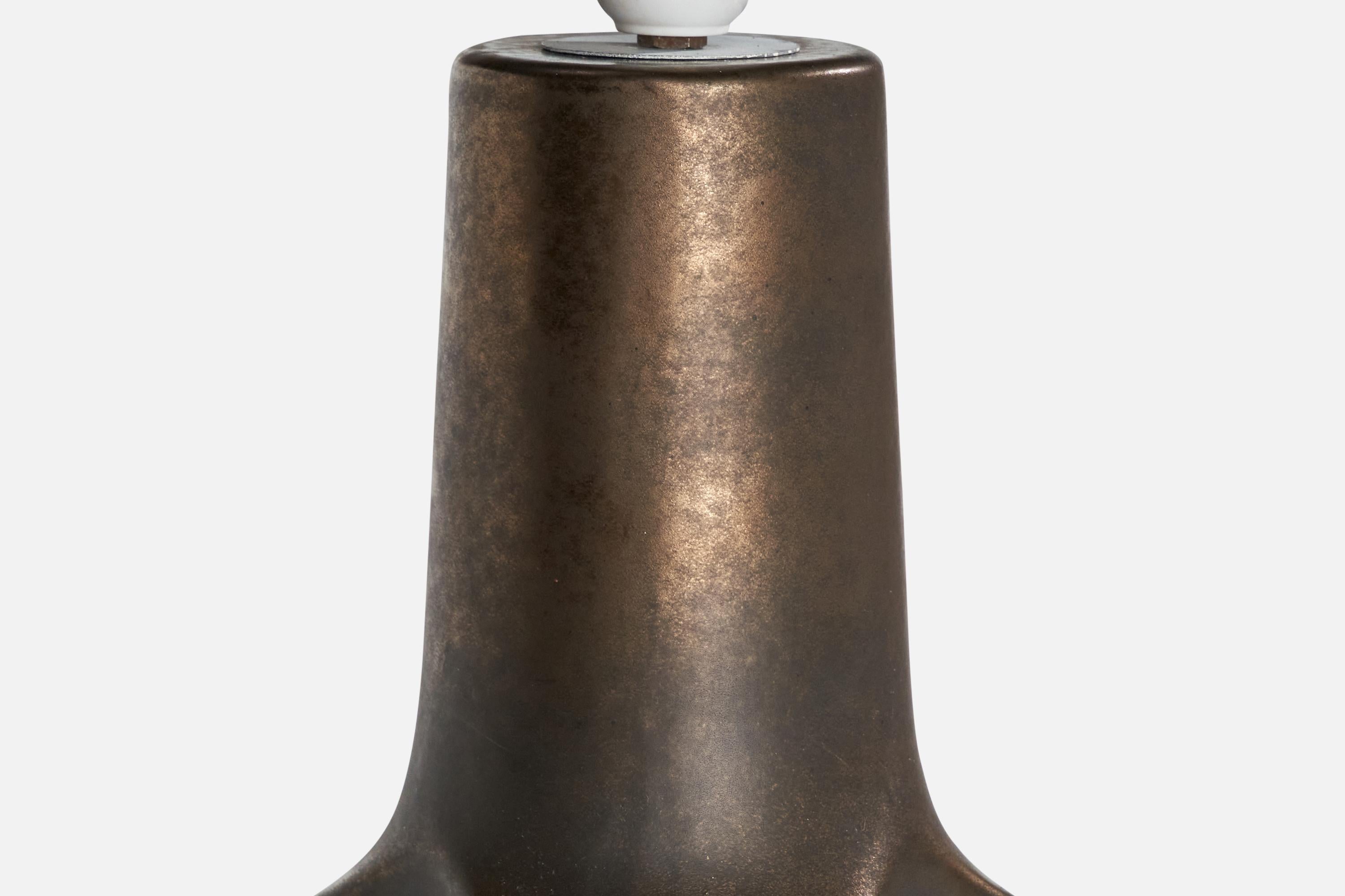 Italian Designer, Table Lamp, Brass, Italy, 1970s For Sale 1