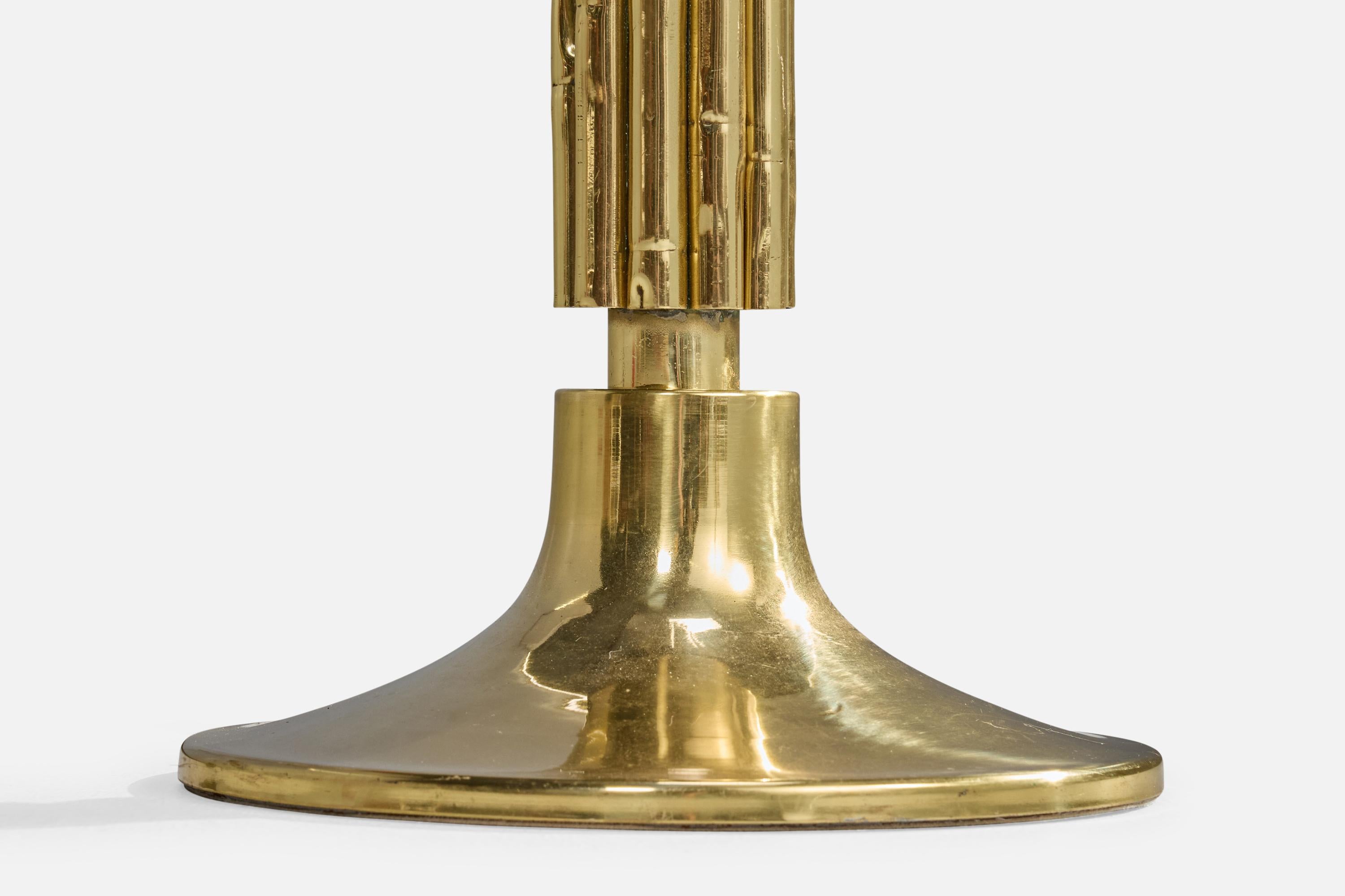 Italian Designer, Table Lamp, Brass, Italy, 1970s For Sale 3