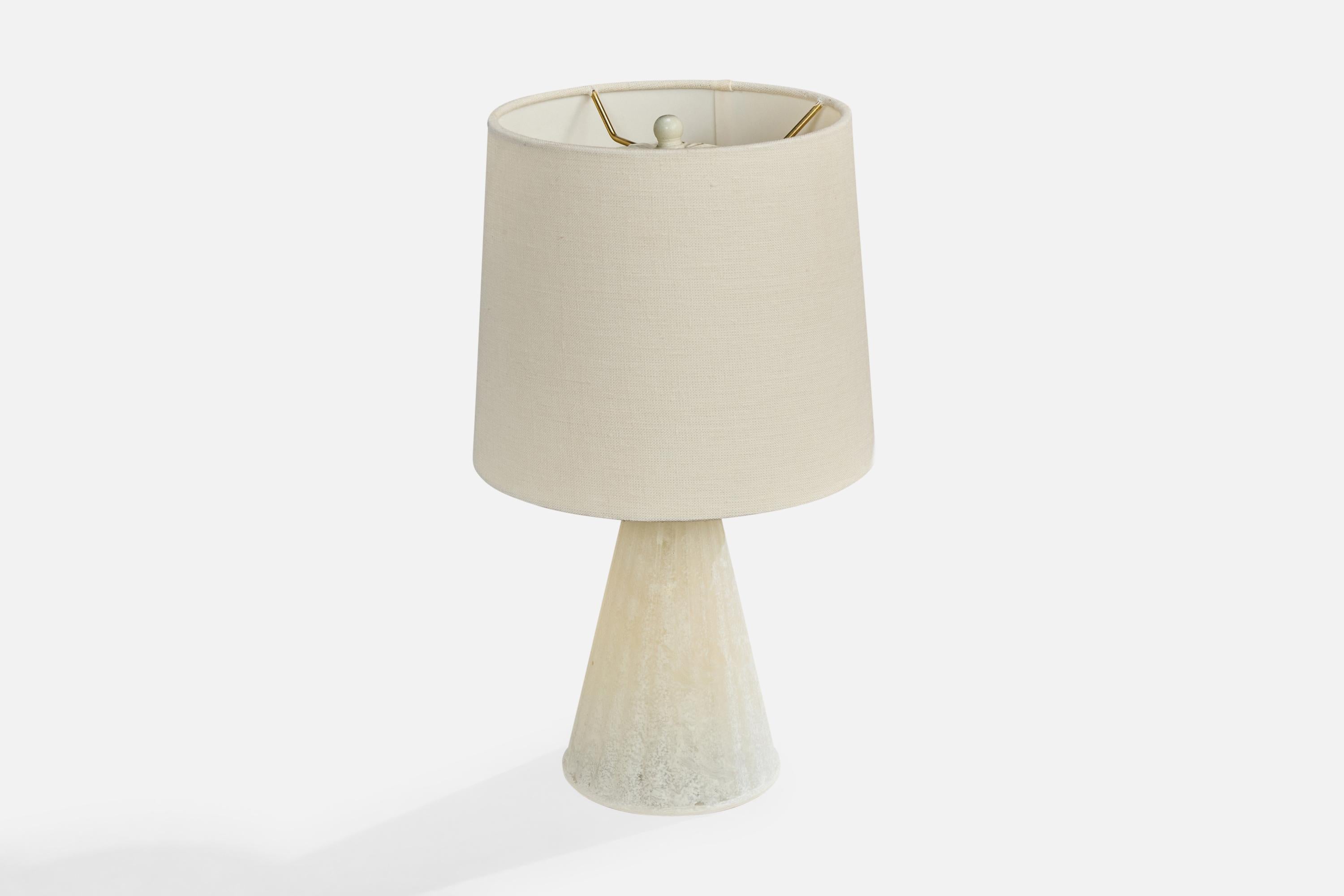 Mid-Century Modern Italian Designer, Table Lamp, Glass, Italy, 1980s For Sale