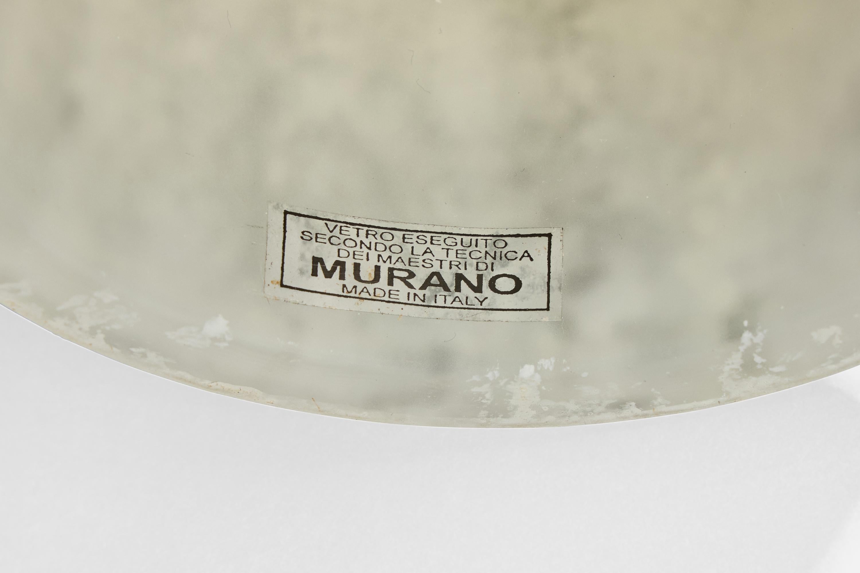 Italian Designer, Table Lamp, Glass, Italy, 1980s For Sale 2