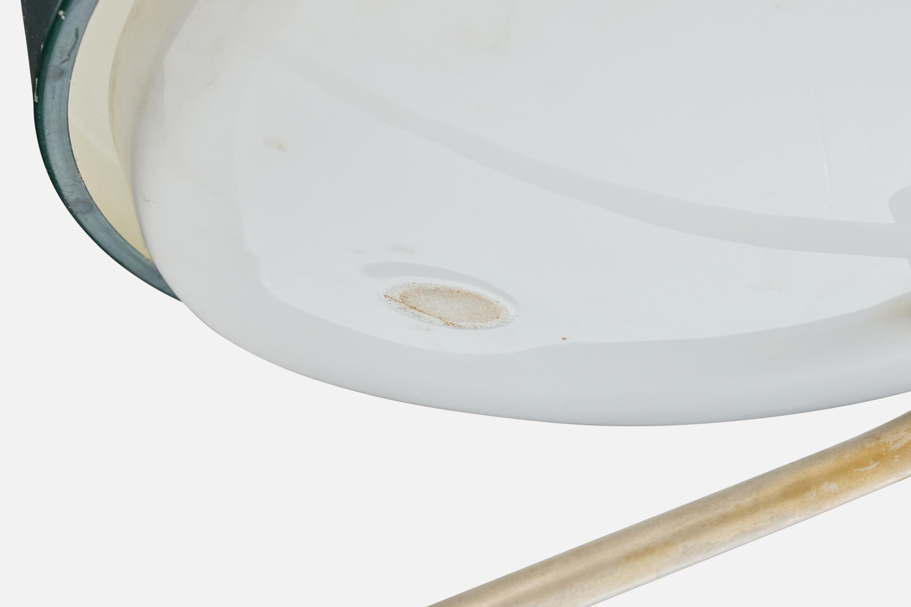 Diseñador italiano, Lámpara de mesa, Metal, Acrílico, Italia, Años 1950 en venta 2