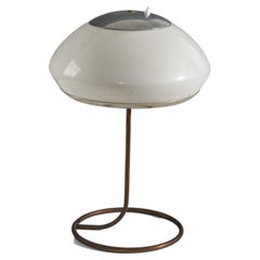 Italian Designer, Table Lamp, Metal, Acrylic, Italy, 1960s