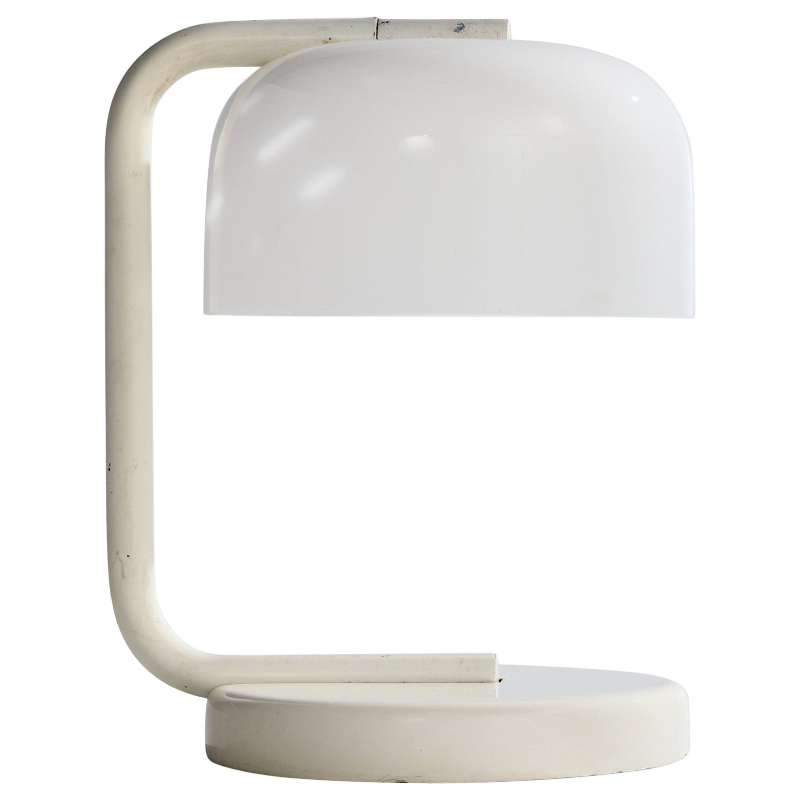 Italienische Designerin, Tischlampe, Metall, Acryl, Italien, 1970er Jahre