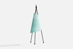 Italian Designer, Table Lamp, Metal, Glass, Italy, 1970s