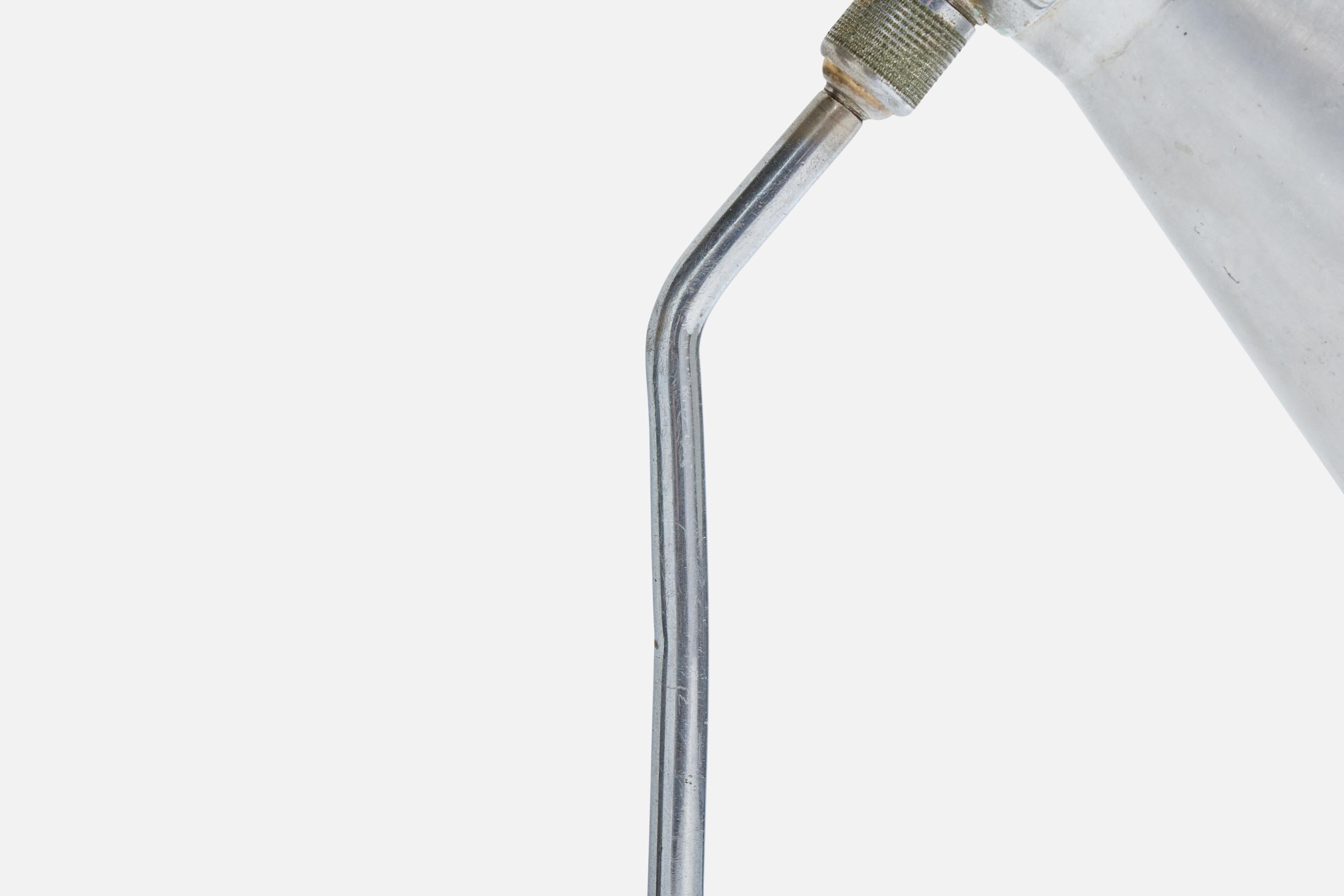 Italian Designer, Table Lamp, Metal, Italy, 1950s For Sale 1