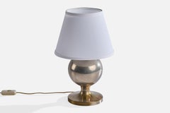 Italian Designer, Table Lamp, Metal, Italy, 1970s