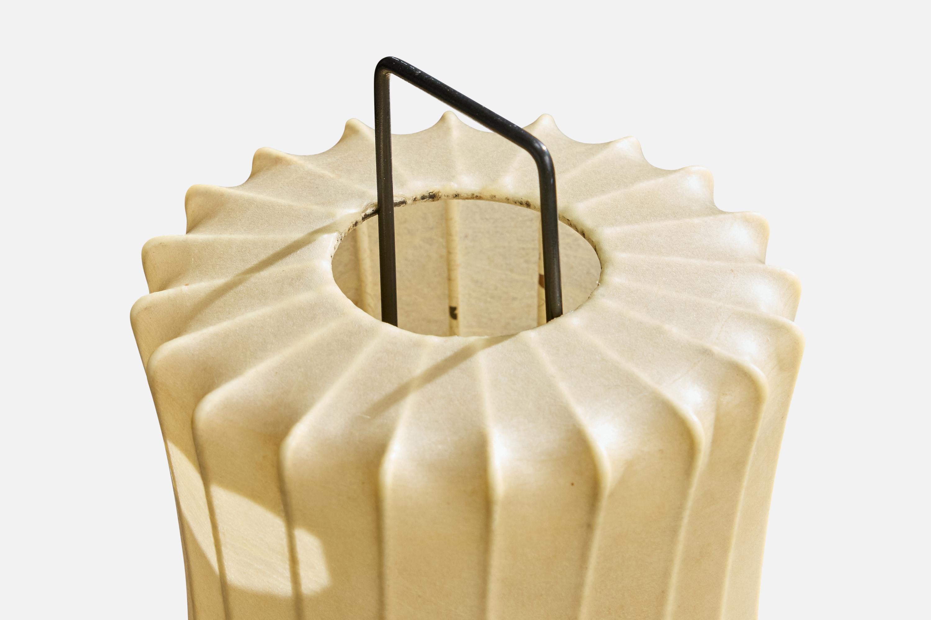 Mid-20th Century Italian Designer, Table Lamp, Metal, Resin, Italy, 1960s For Sale