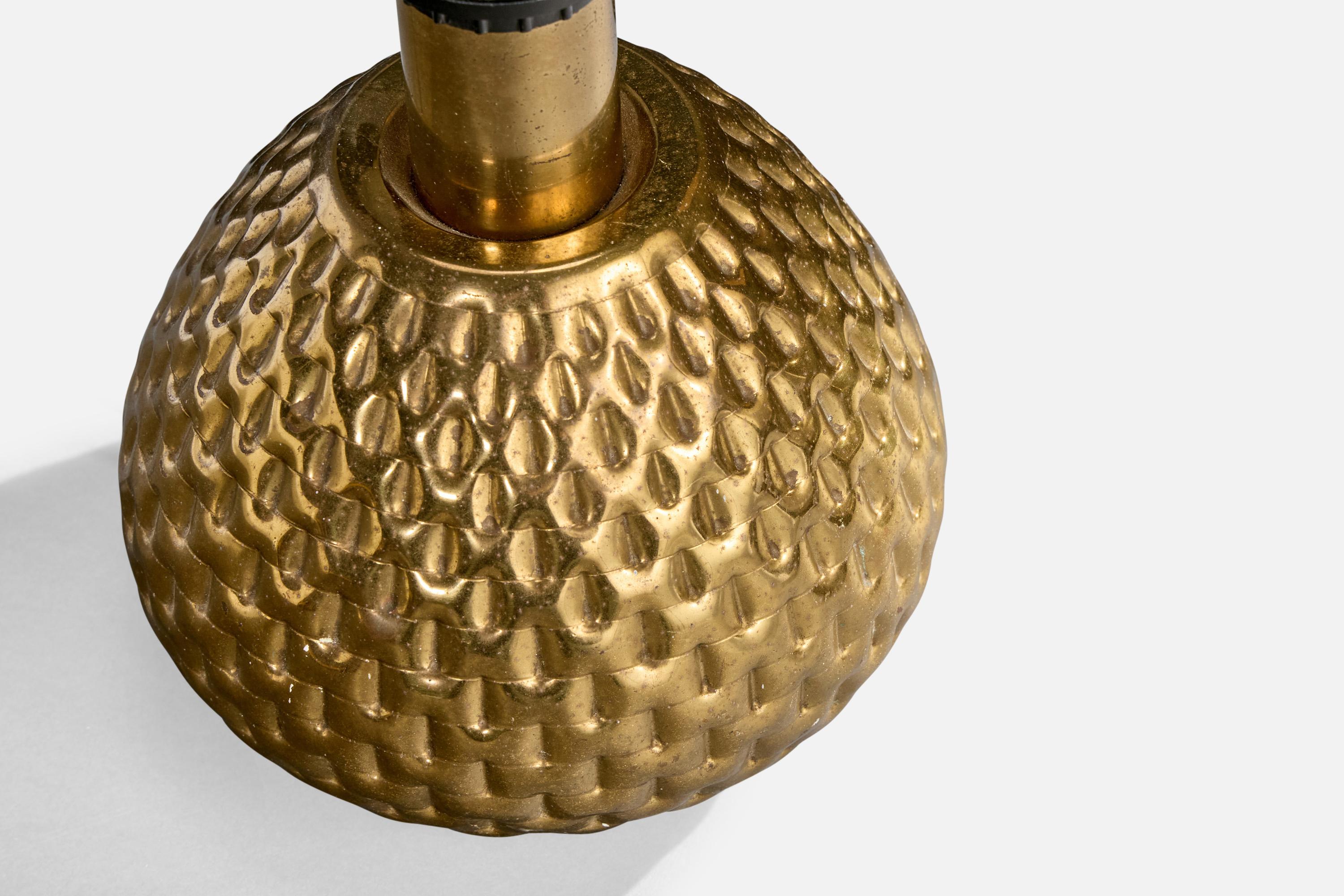 Designer italiano, Lampade da tavolo, Ottone, Italia, anni '1970 In condizioni buone in vendita a High Point, NC