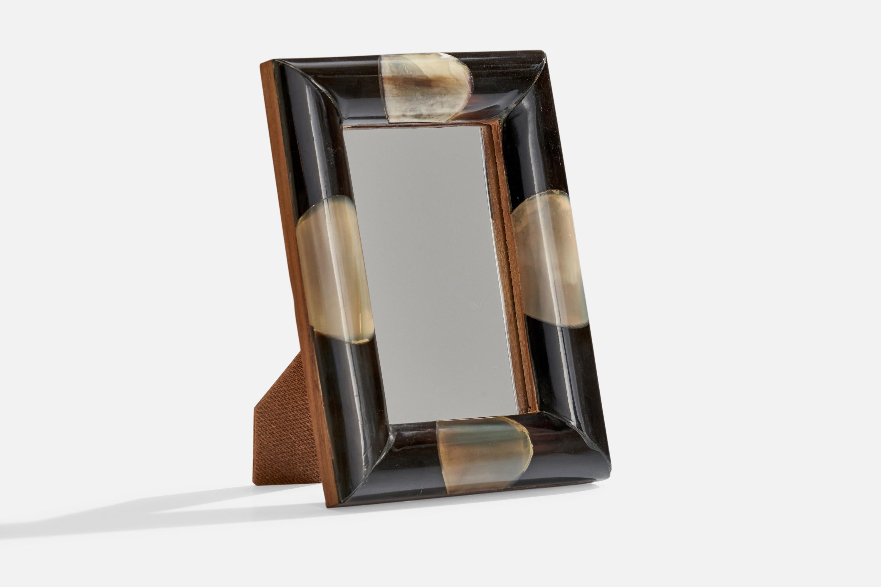 Mid-Century Modern Italian Designer, Table Mirror, Mother of Pearl, Italy, c. 1940s For Sale