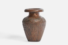 Italian Designer, Vase, Copper, Italy, 1930s