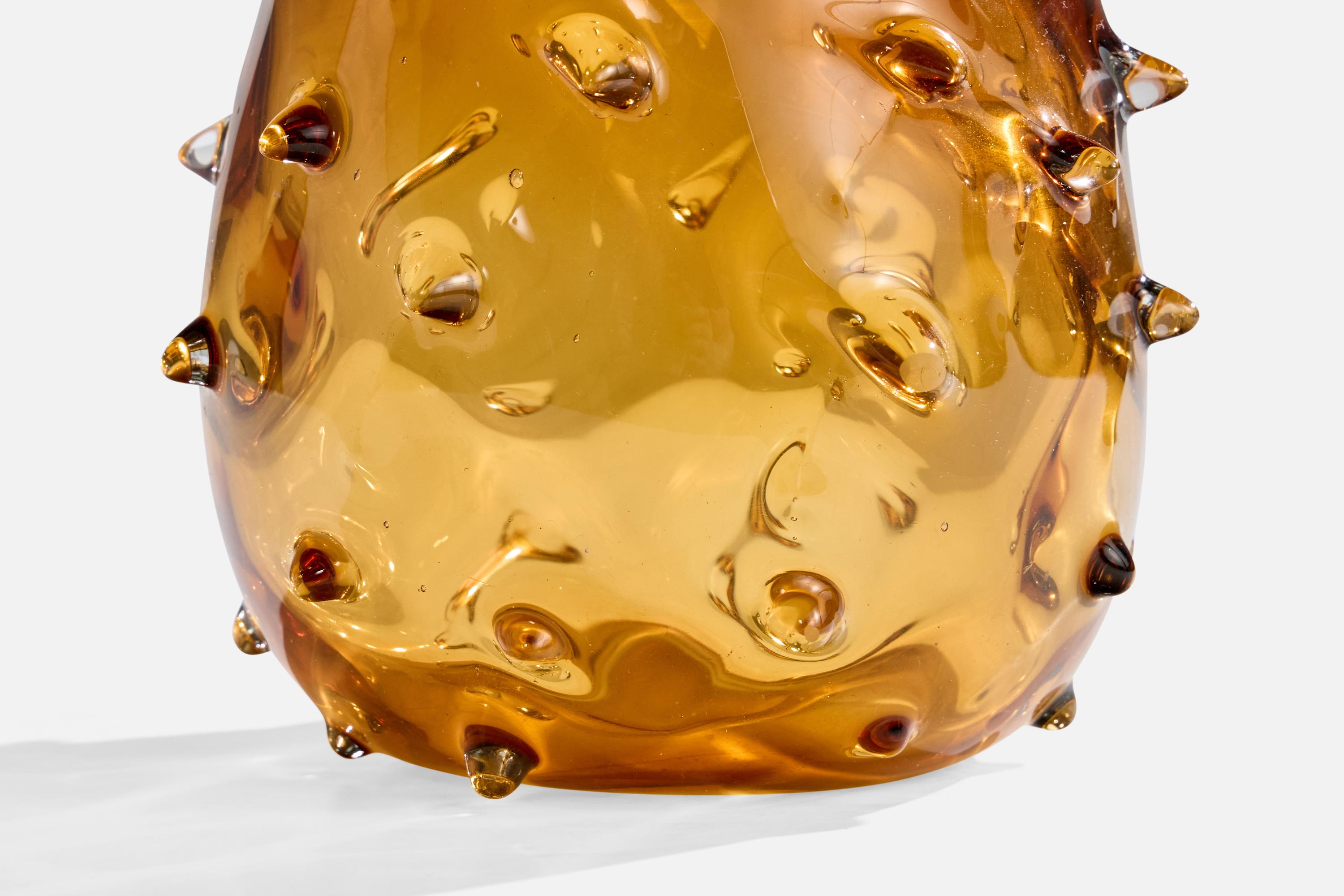 Designer italiano, Vaso, Vetro, Italia, anni '1950 in vendita 1