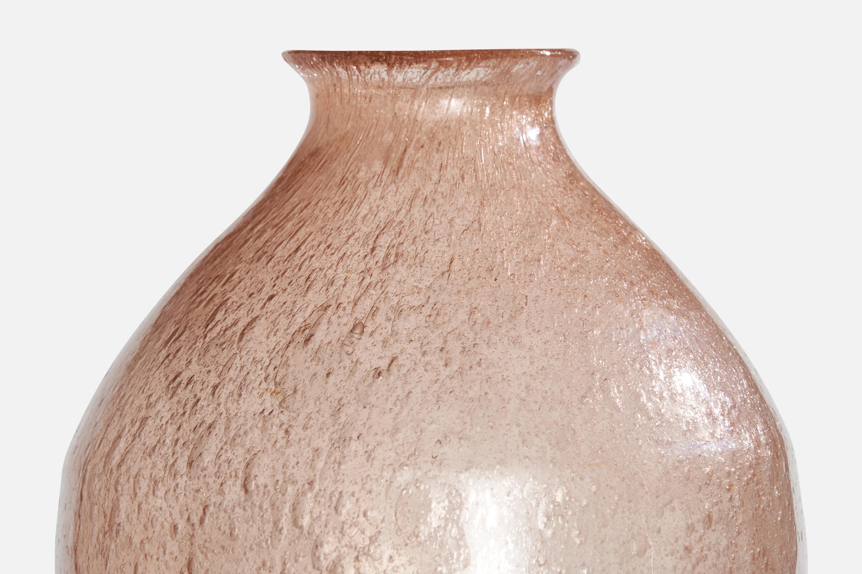 Metà XX secolo Designer italiano, Vaso, Vetro di Murano, Italia, anni '40 in vendita
