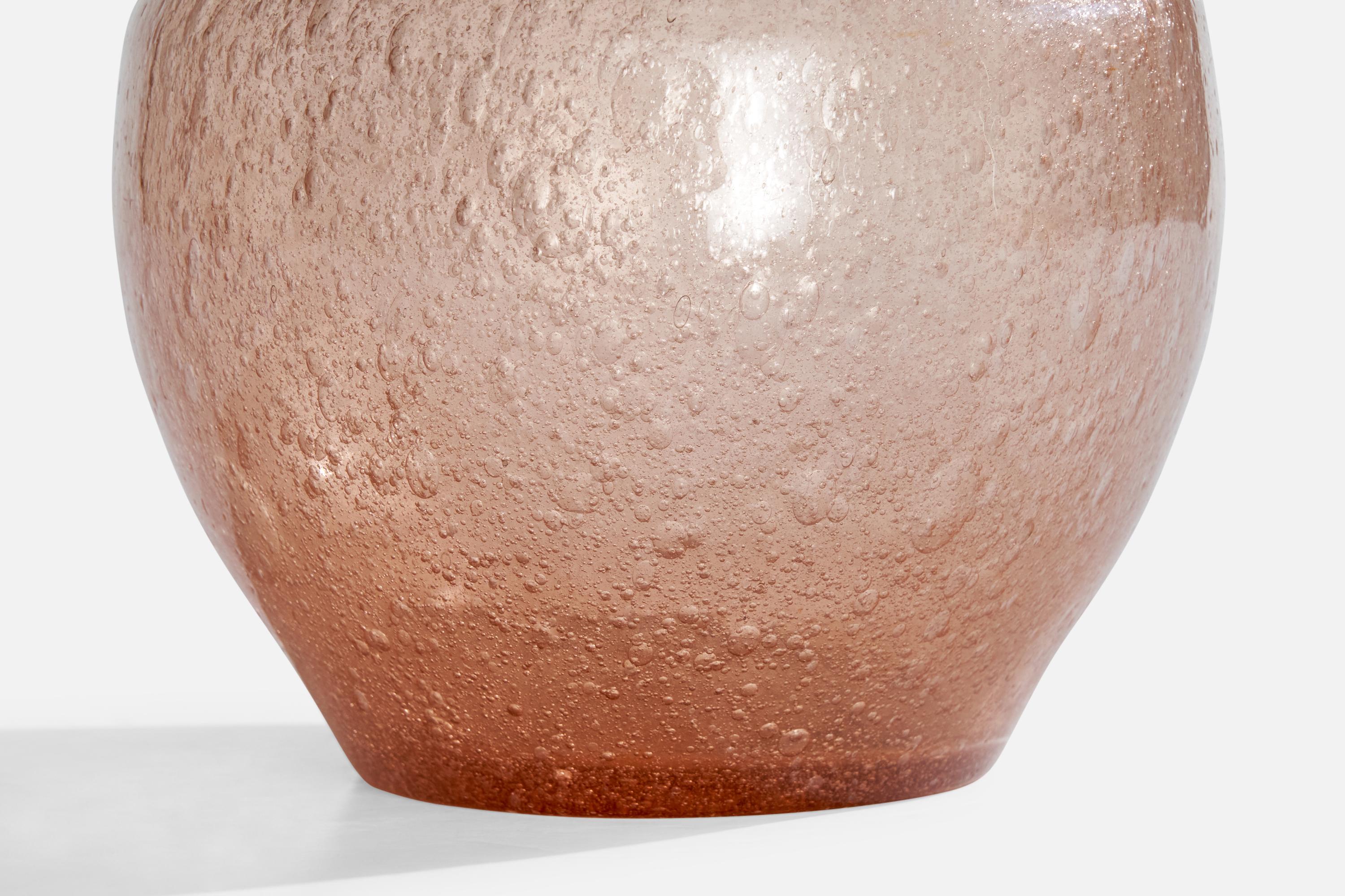 Designer italiano, Vaso, Vetro di Murano, Italia, anni '40 in vendita 2