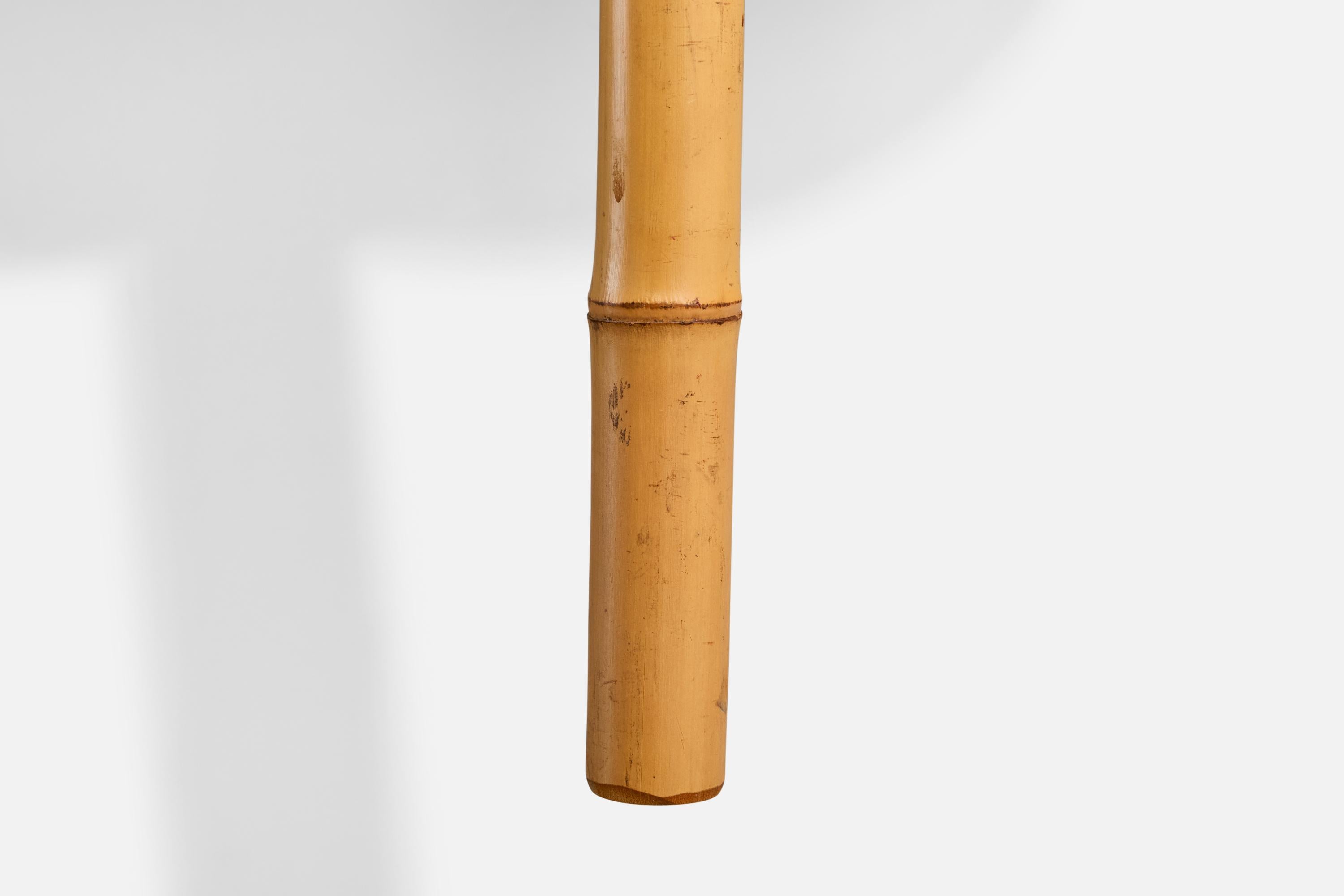 Italian Designer, Wall Light, Bamboo, Paper, Italy, 1970s For Sale 3