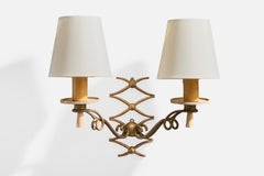 Diseñador italiano, Aplique, Latón, Baquelita, Metal, Tela, Italia, Años 30