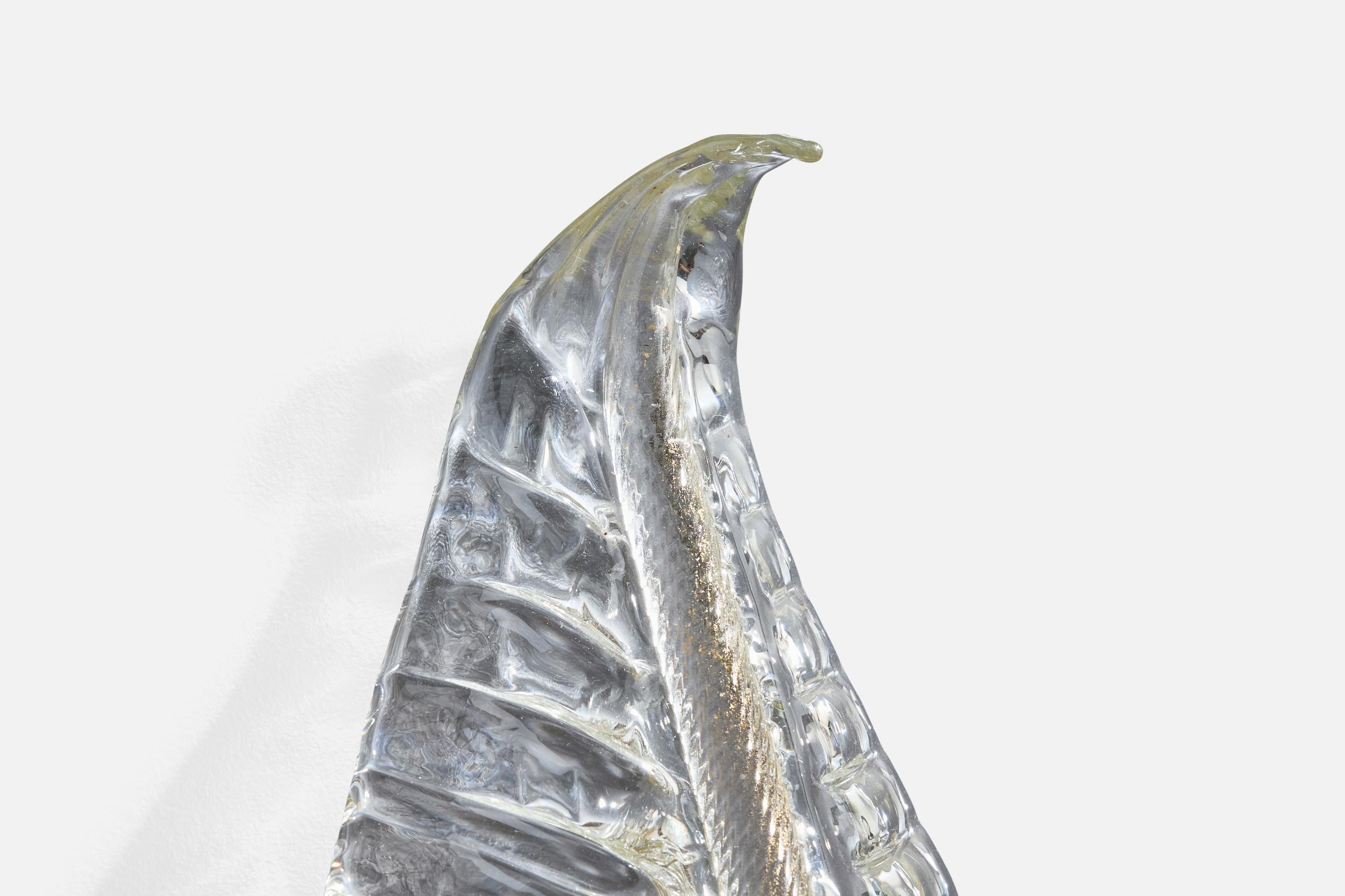 Italian Designer, Wall Light, Brass, Glass, Italy, 1940s For Sale 4