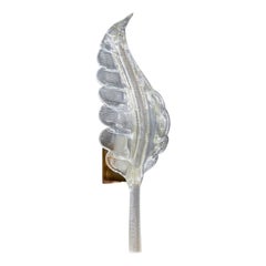 Diseñador italiano, Aplique, Latón, Cristal, Italia, Años 1940