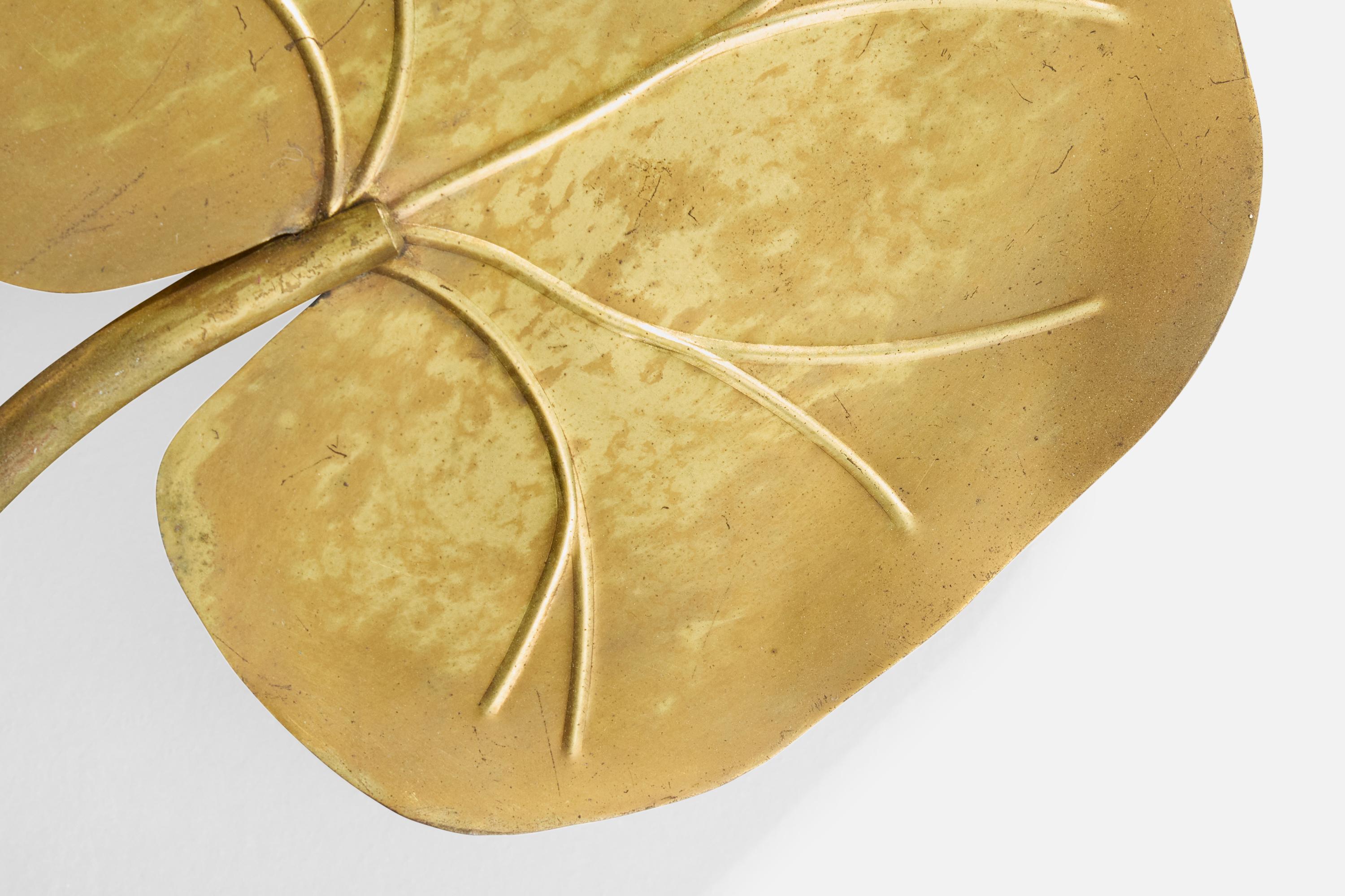 Fine XX secolo Designer italiano, Applique, Ottone, Italia, anni '1970 in vendita