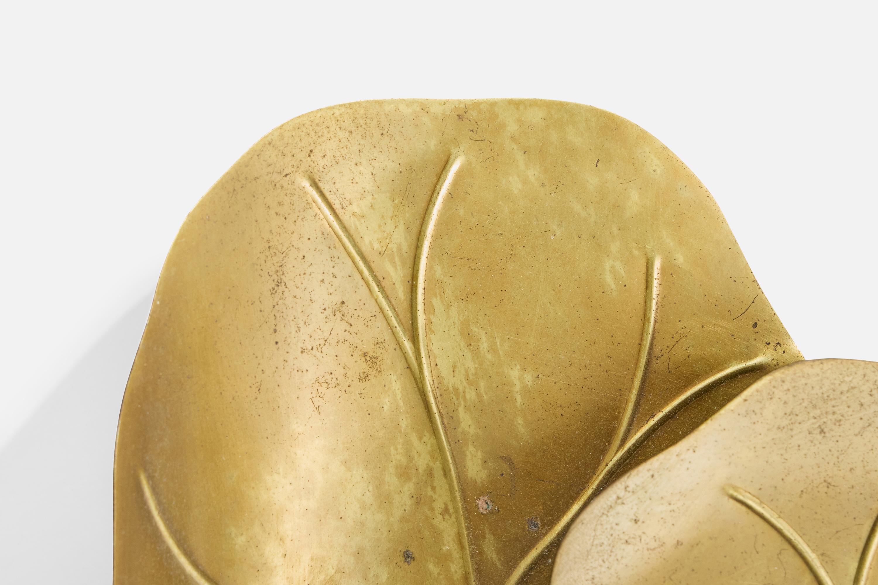 Designer italiano, Applique, Ottone, Italia, anni '1970 in vendita 1