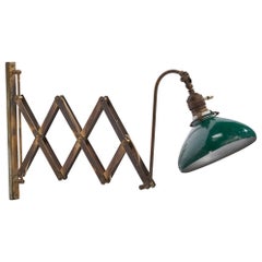 Italian Designer, Wall Light, Brass, Metal, Italy, 1930s Italian Designer, Wall Light, Brass, Metal, Italy, 1930s