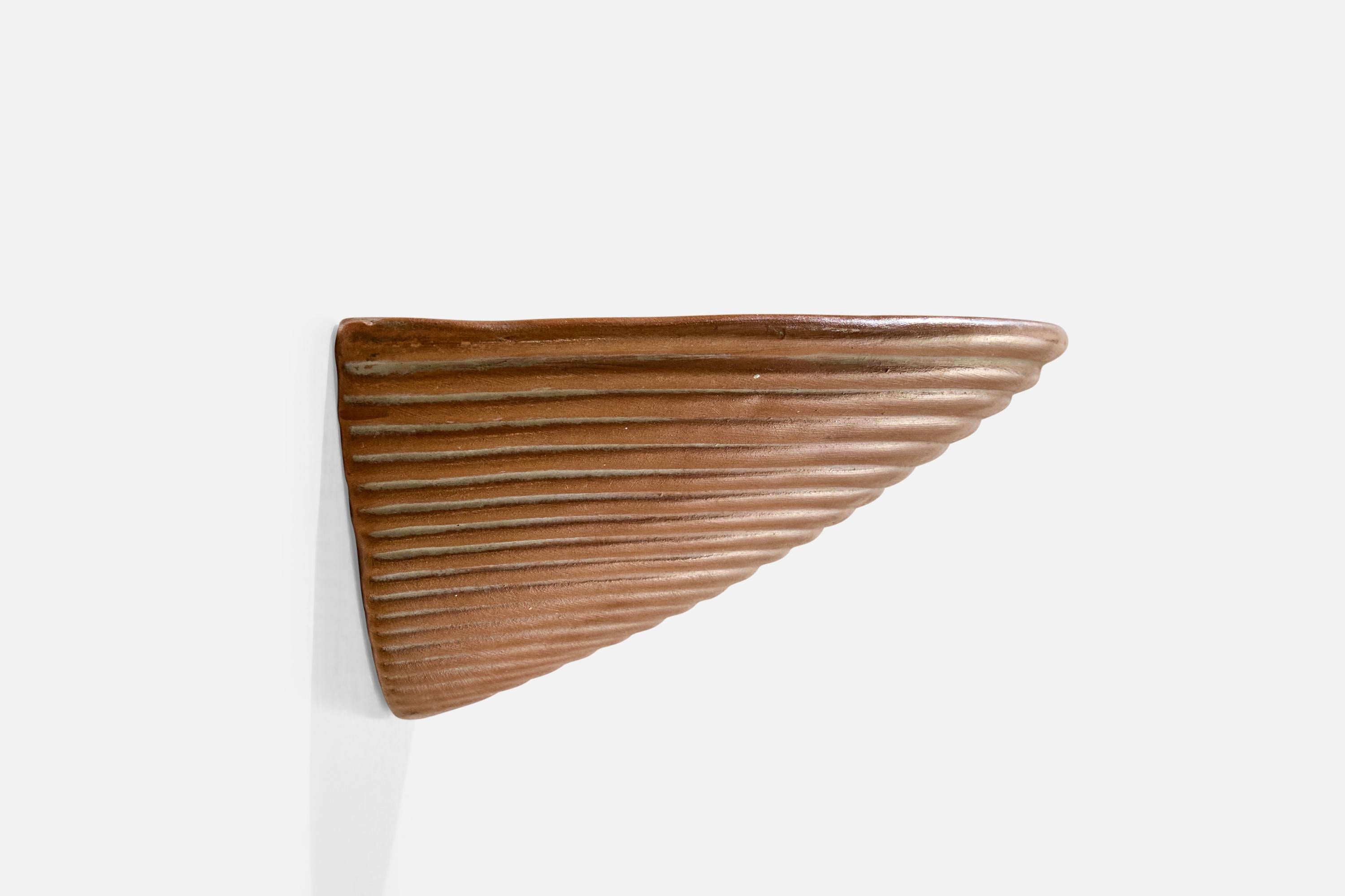 Late 20th Century Italian Designer, Wall Light, Ceramic, Italy, 1980s For Sale