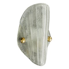 Diseñador italiano, Aplique, Vidrio, Latón, Italia, Años 60