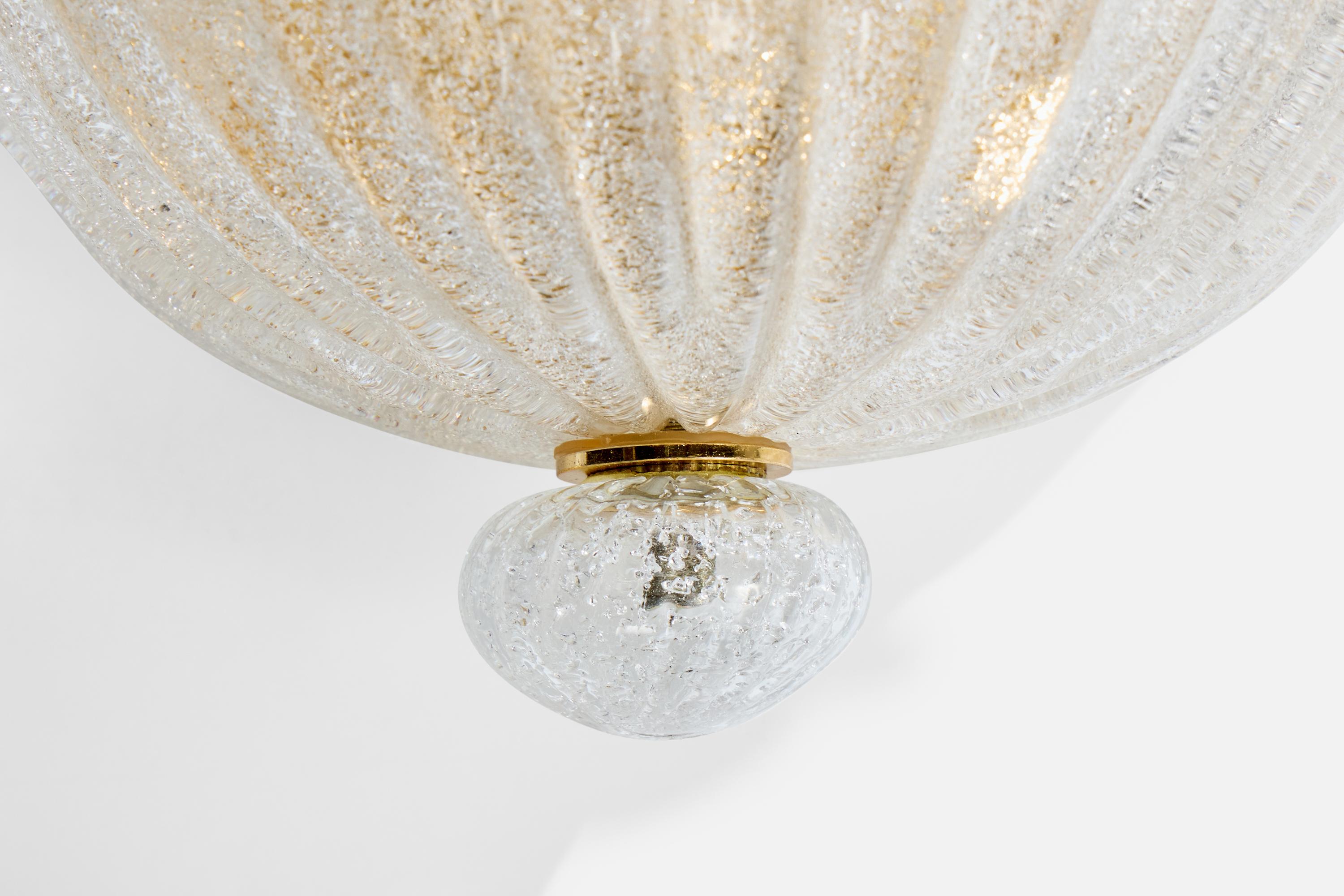 Italienischer Designer, Wandleuchte, Glas, Messing, Italien, 1990er Jahre im Angebot 2