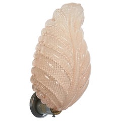 Italian Designer, Wall Light, Glass, Metal, Italy, 1940s
