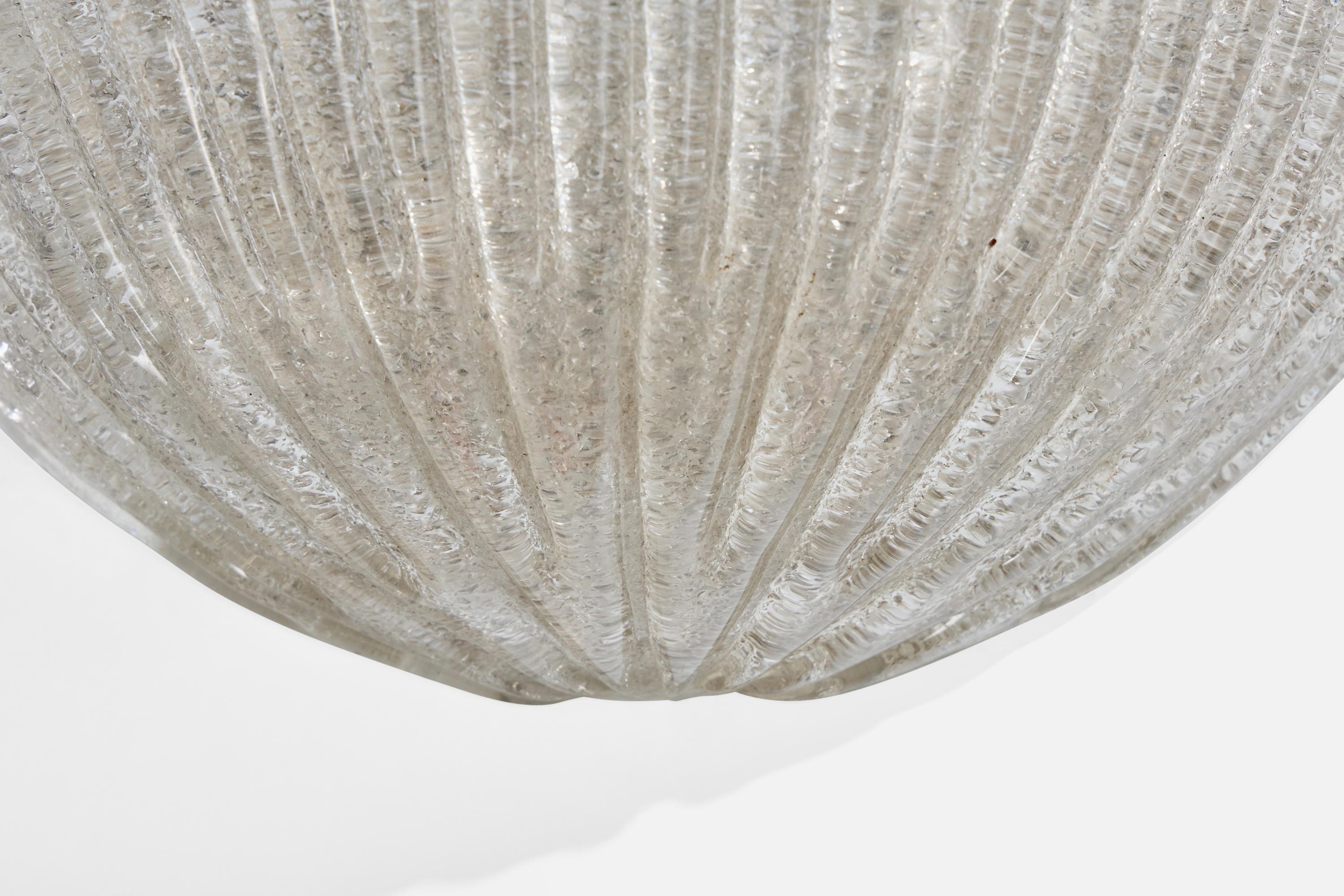 Designer italiano, applique, vetro, metallo, Italia, anni '1980 in vendita 1