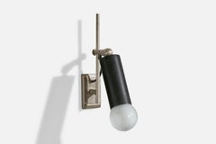 Italian Designer, Wall Light, Steel, Metal, Italy, 1960s