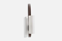 Italian Designer, Wall Light, Teak, Acrylic, Italy, 1950s