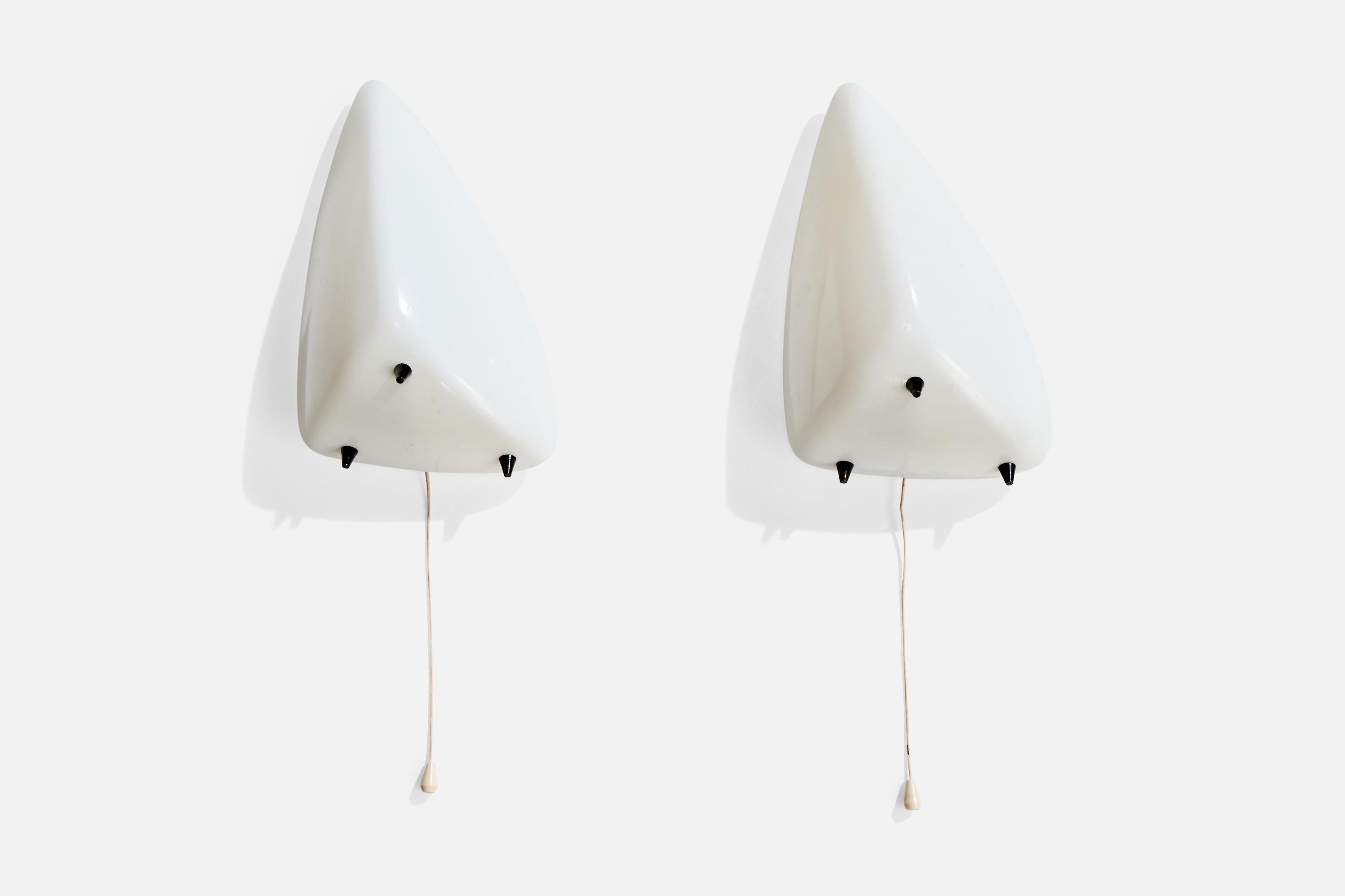 Mid-Century Modern Design/One, appliques, acrylique, métal, Italie, années 1960 en vente