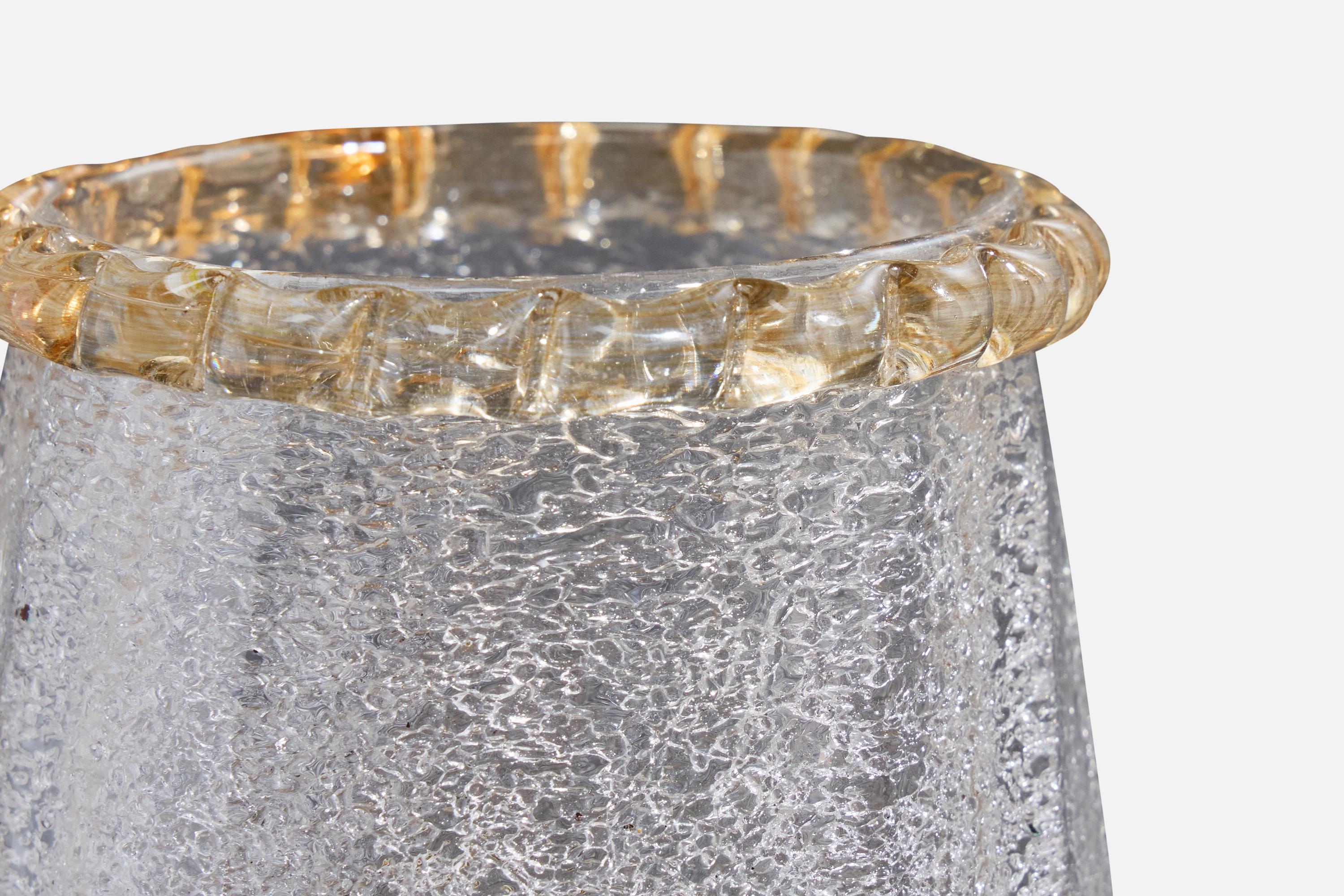 Designer italien, Wall Lights, laiton, verre, Italie, années 1940 en vente 3