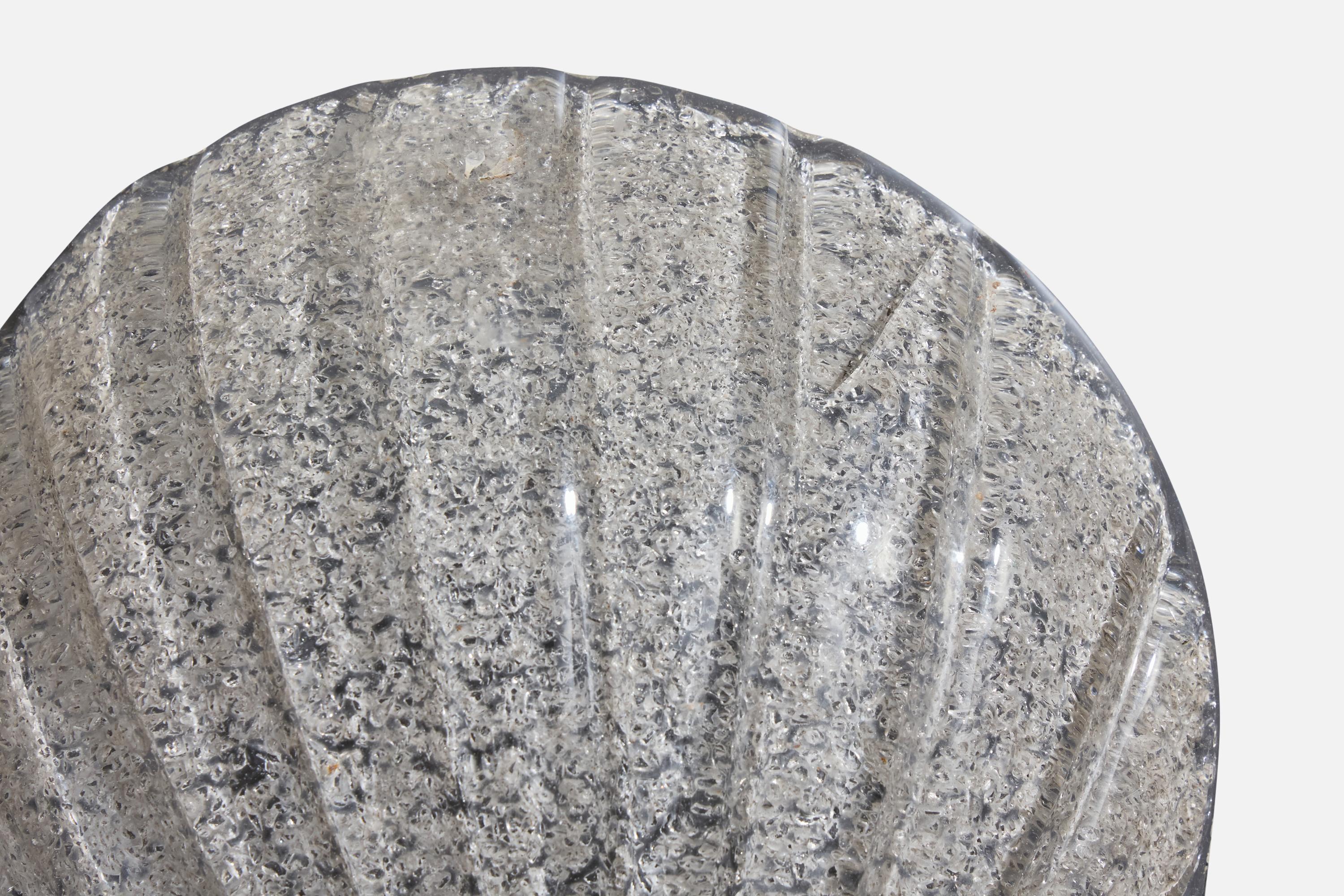 Diseñador italiano, Apliques, Vidrio, Latón, Italia, Década de 1940 3