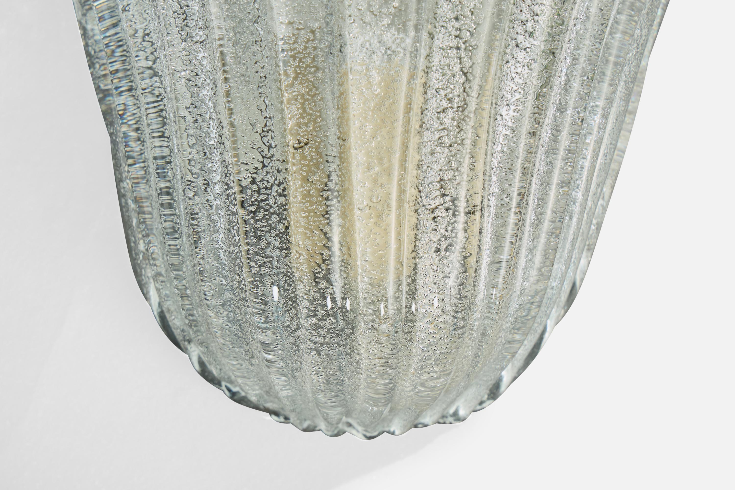 Designer italien, appliques, verre, métal, Italie, années 2000 4