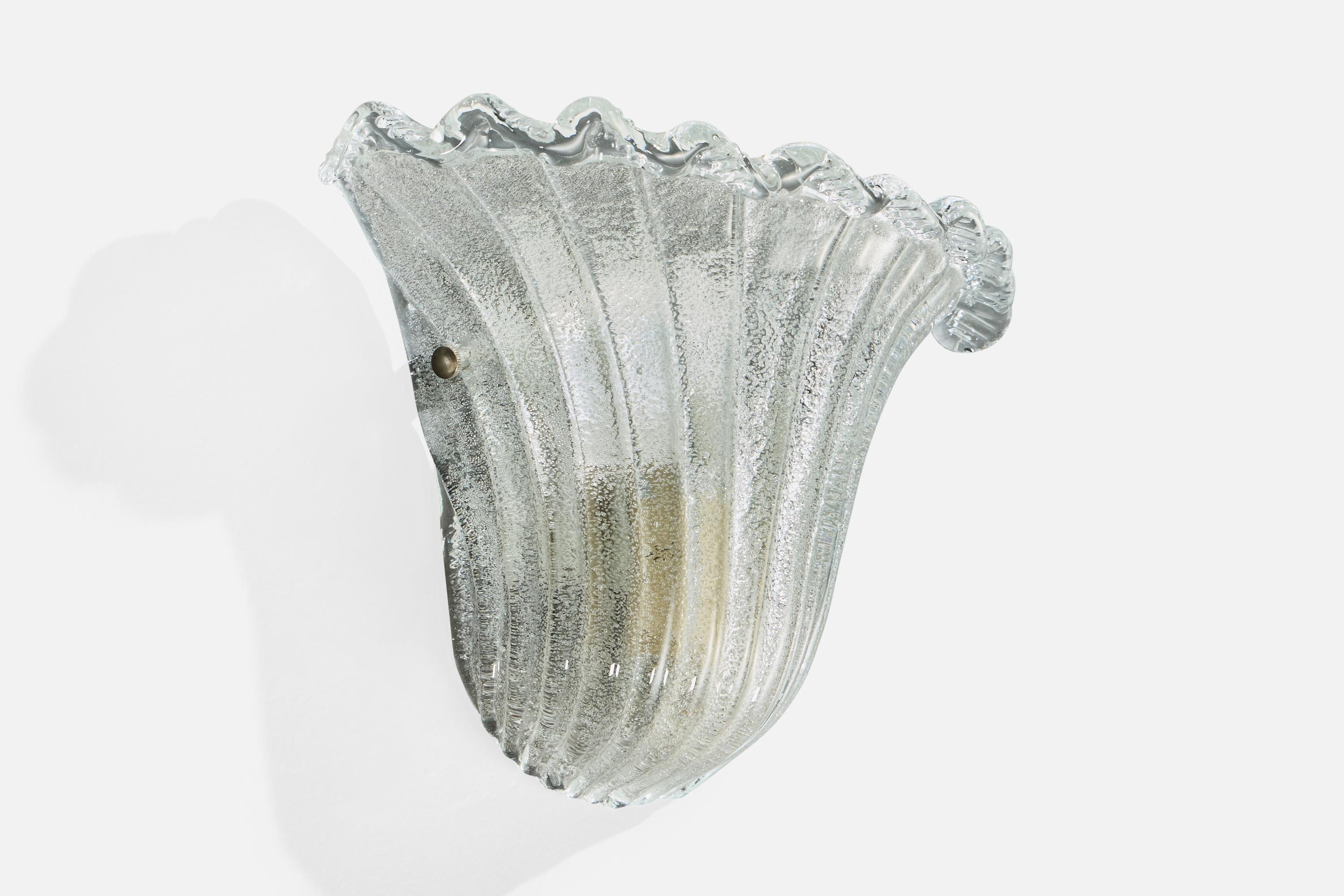 Designer italien, appliques, verre, métal, Italie, années 2000 Bon état à High Point, NC