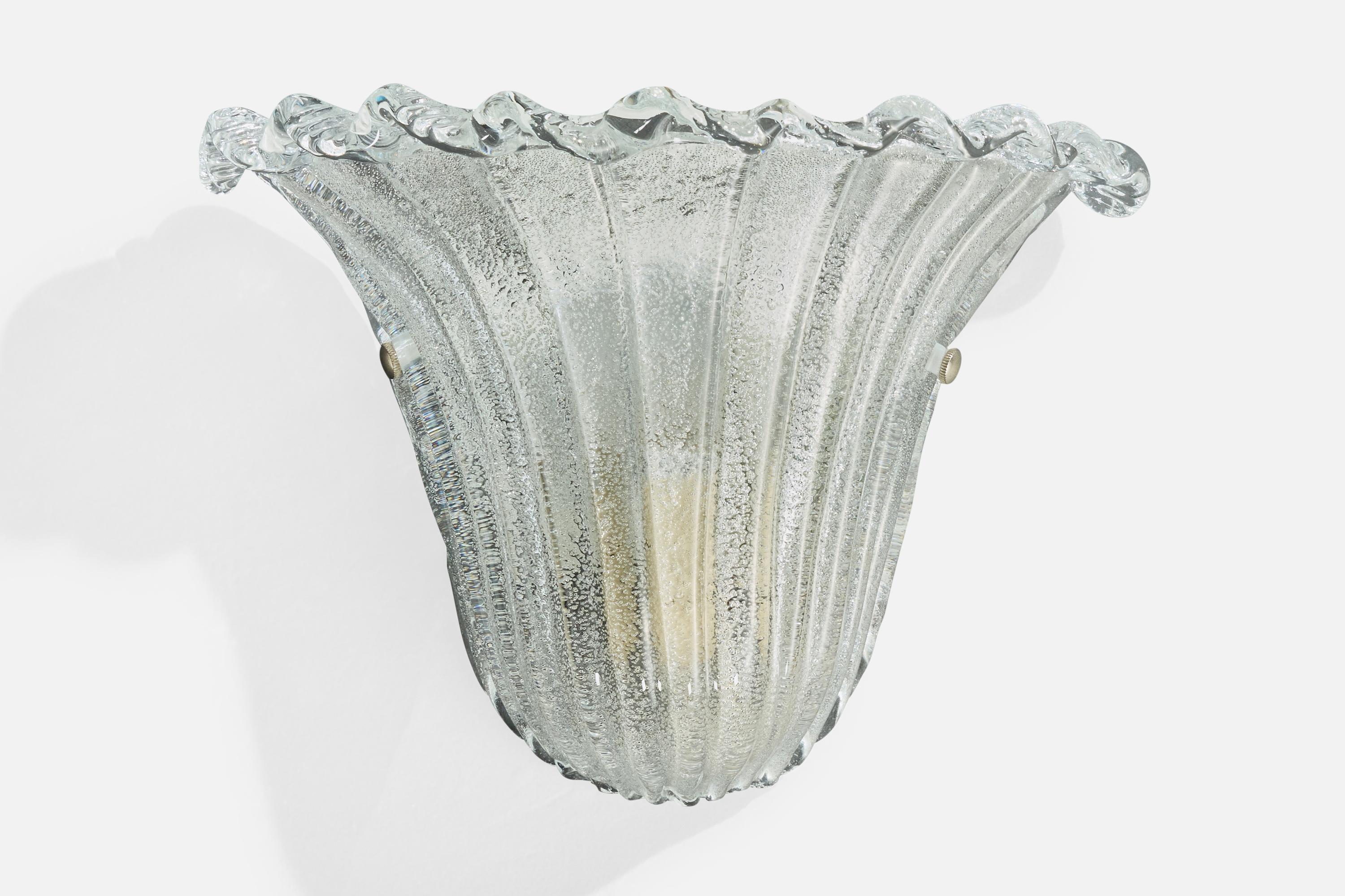 XXIe siècle et contemporain Designer italien, appliques, verre, métal, Italie, années 2000