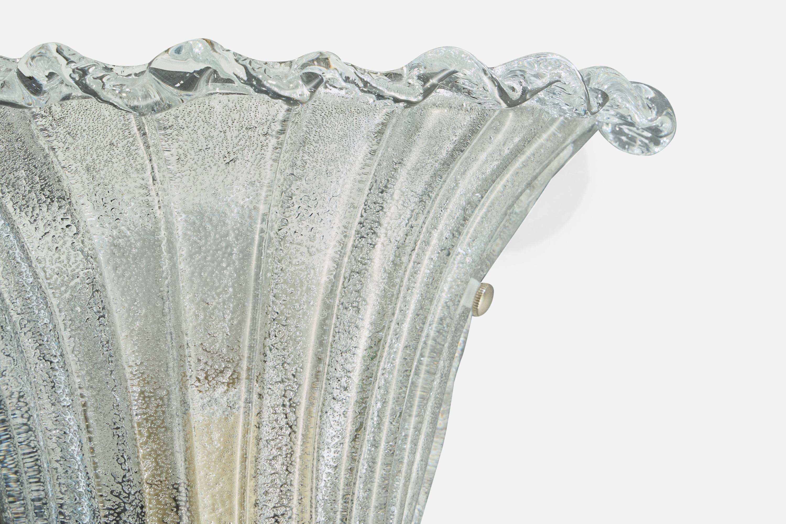 Designer italien, appliques, verre, métal, Italie, années 2000 1