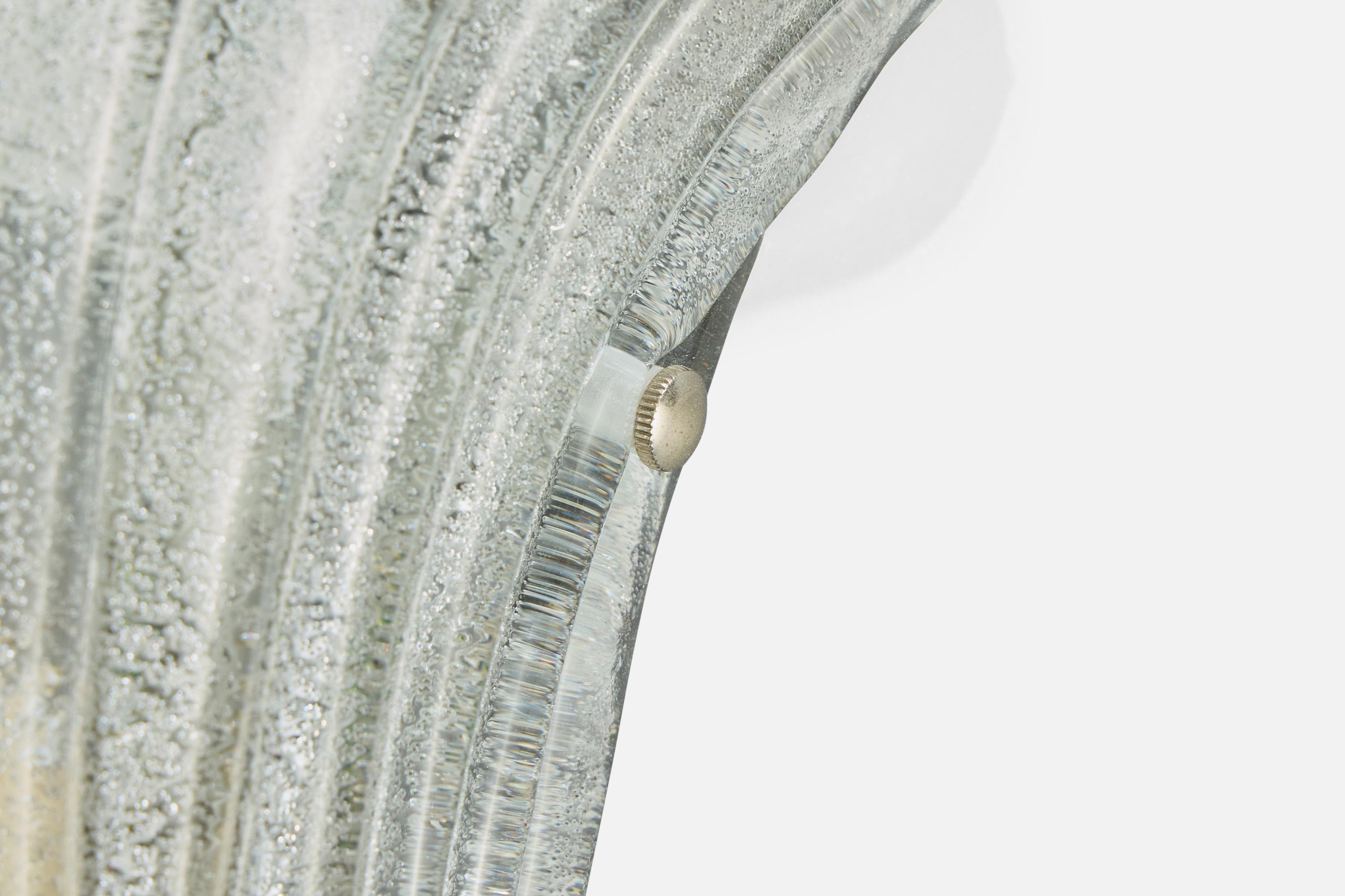 Designer italien, appliques, verre, métal, Italie, années 2000 3