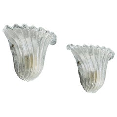 Italian Designer, Wall Lights, Glass, Metal, Italy, 2000s