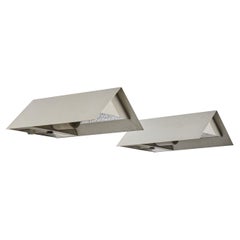 Italienischer Designer, Wandleuchten, Metall, Italien, 1990er
