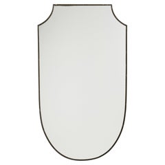 Italian Designer, Wall Mirror, Brass, Italy, C. 1950s