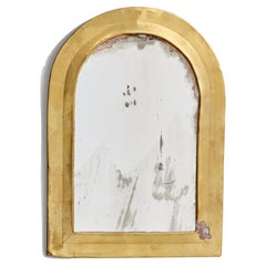 Diseñador italiano, Espejo de pared, Latón, Espejo de cristal, Italia, c. 1940s