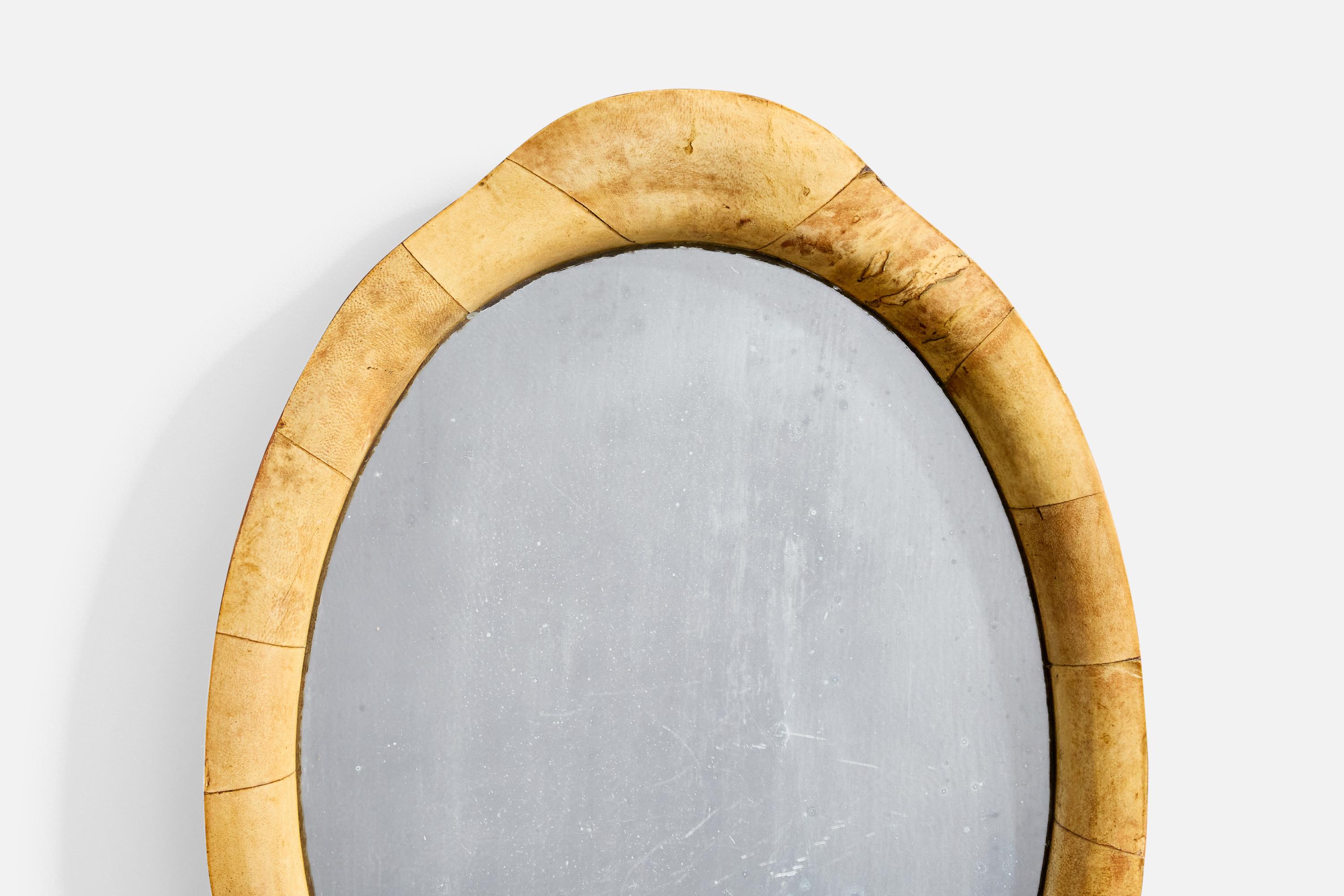 Italienischer Designer, Wandspiegel, Wurzelholz, Italien, 1940er Jahre (Mitte des 20. Jahrhunderts) im Angebot