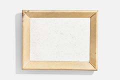 Diseñador italiano, Espejo de pared, Pergamino, Italia, Años 30