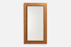 Créateur italien, miroir mural, bois, Italie, années 1930