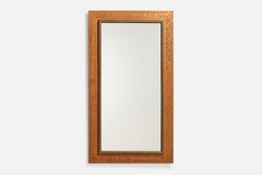 Diseñador italiano, Espejo de pared, Madera, Italia, Años 30