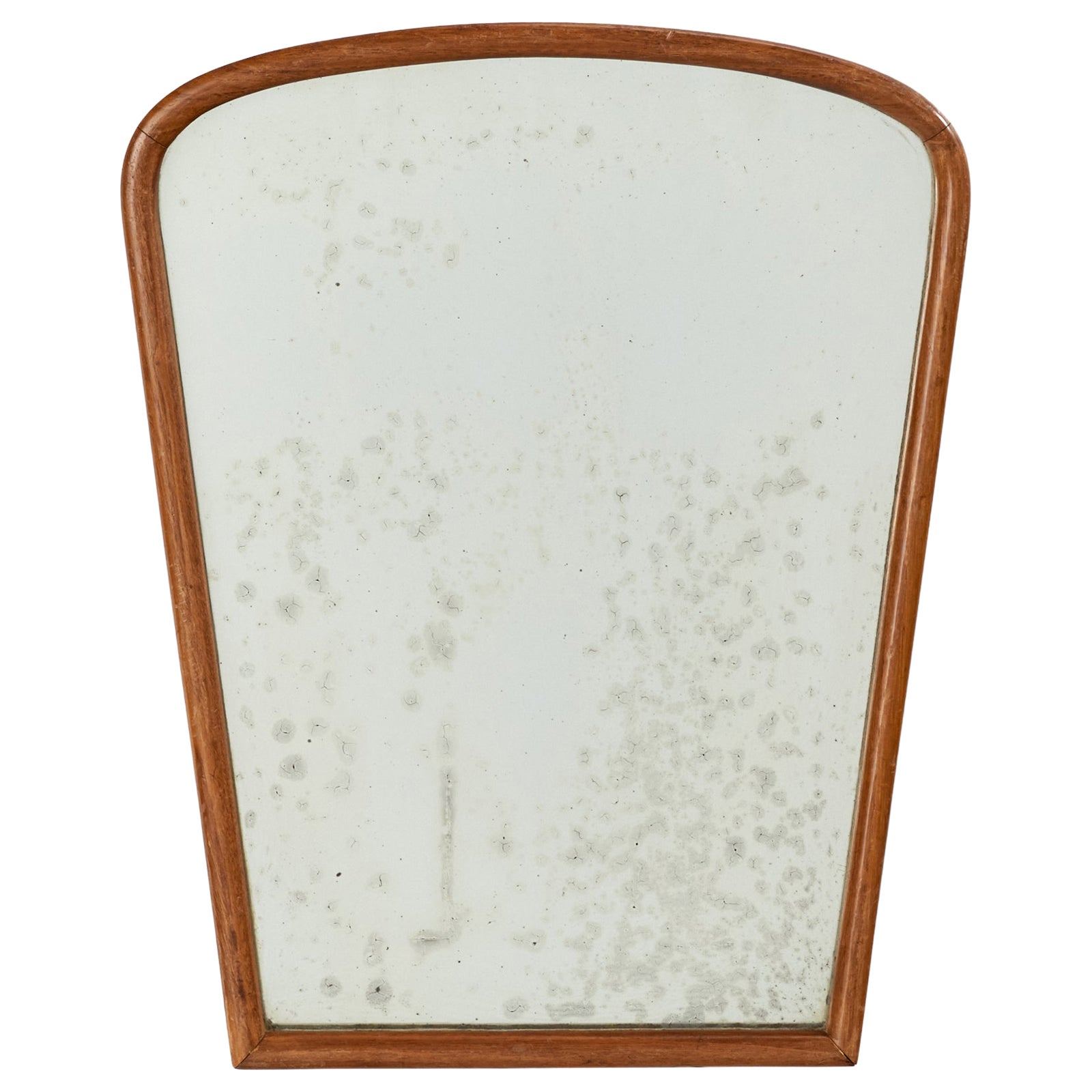 Italian Designer, Wall Mirror, Wood, Italy, 1950s