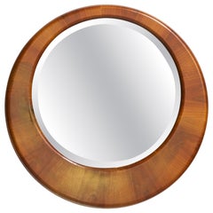 Italian Designer, Wall Mirror, Wood, Italy, C. 1940s