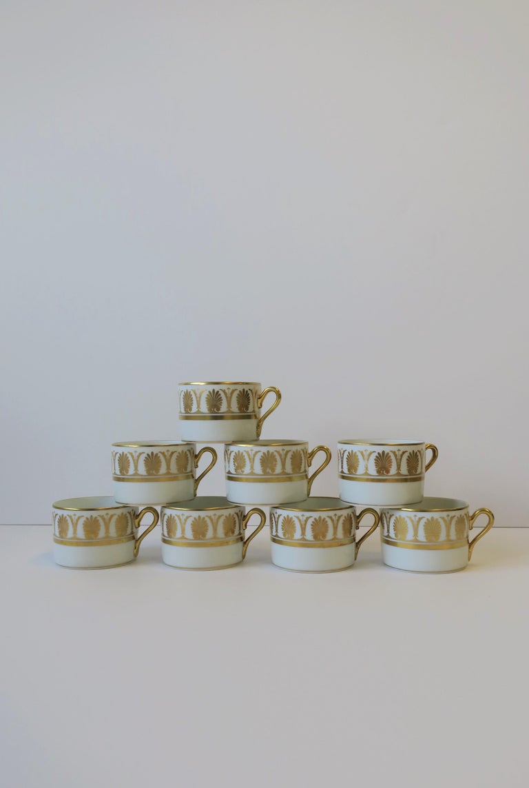 Richard Ginori Designer Italian White and Gold Coffee or Tea Cup, circa 1960s For Sale 9